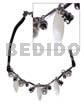 Dangling 30mmx10mm Kabibe Shells Metal,