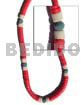 8mm Red Orange Coco Heishe