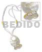 2 Rows White Glass Beads