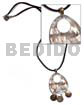 Brown Leather Thong 50mmx40mm Teardrop