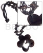 4 Rows Black Knotted Wax
