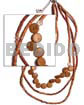 3 Rows Graduated Tan 2-3mm