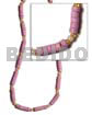 4-5 Lavender Coco Heishe Glass