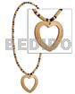 Bamboo 2-3mm Black/bleach Heart Coco