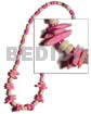 Pink/bleach White 4-5mm Coco Pokalet.