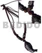 Tribal Wooden Fish Carved 44mmx25mm