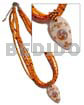 6 Rows Orange Multi Layered