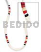 4-5mm Wht Clam/red/maroon/black/green Combinationnation