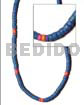 4-5mm C. Heishe Turq Blu/royal