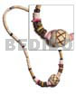 4-5mm Coco Heishe Bleach Bamboo,whiteclam