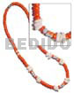 4-5mm Orange Coco Pokalet. White
