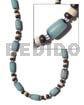 Turq Blue Buri Tube Black