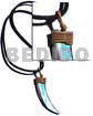 45mmx10mm Abalone Shell Fang Pendant