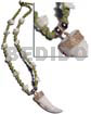 50mmx15mm Cowrie Shell Fang Pendant
