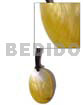 Leather Thong 50x30mm Oval MOP