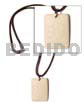40mm White Bone Dog Tag
