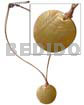 50mm Round Brownlip Pendant In