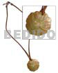 40mm Brownlip Flower Pendant On