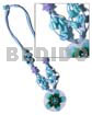 4 Layer Knotted Aqua Blue