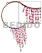 Dangling Multicolored Glass Beads In