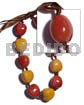 Kukui Nut Choker / Orange