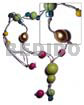 Kukui & Colored Wood Beads