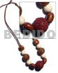 15mm Buffed White Wood Beads