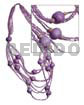 5 Rows Graduated Multilayered Lilac