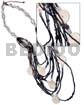 9 Layers Black Glass Beads