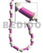 Pastel/lavender Wood Tube White Rose