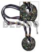 40mm Crushed Limestones Brasswire Pendant