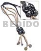 Tassled Shell Chips In Black