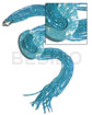 10 Rows Aqua Blue Glass
