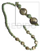 6mm Light Green Wood Beads