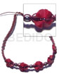 Cord Macramechoker In Wine Tone