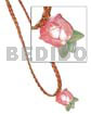 Braided Gold Cord Inlaid Pink