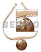 Macrame Choker Round Brown Lip