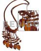 Dangling Oval Horn Amber On