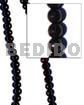 8mm Round Black Camagong Wood
