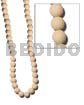 6-7mm Natural White Round Wood