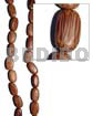 Palmwood Flat Oval 25mmx15mmx7mm