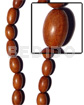 Imitation Bayong Oval Wood Beads