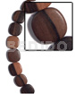 25mmx25mmx5mm Camagong Tiger Ebony Hardwood