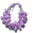 3 Rows Lavender Slidecut Wood