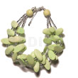 3 Rows Lime Green Slidecut