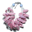3 Rows Pink Slidecut Wood