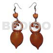 Dangling Nat. White Wood Heart