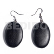 Dangling Oval 38mmx27mm Nat. Wood