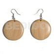 Dangling Round 32mm Nat. Wood