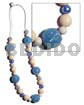 20mm Wrapped Wood Beads In